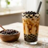 Bubble tea gula merah dengan tapioca pearls kenyal